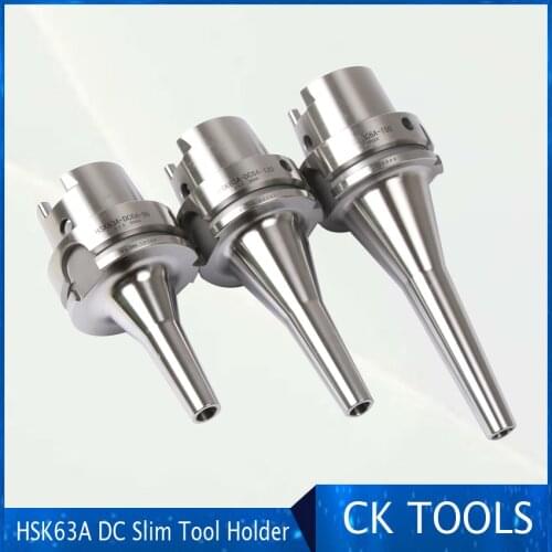 Discount high precision HSK63A HSK63F DC12-120L HSK63 DC6 DC8 DC12 precision slim HSK63A shank DC slim collet chuck tool holder