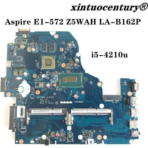 Z5WAH LA-B162P Mainboard For ACER Aspire E1-572G E1-572 Laptop motherboard With SR1E3 3556U CPU GT820M 1GB 100% test working