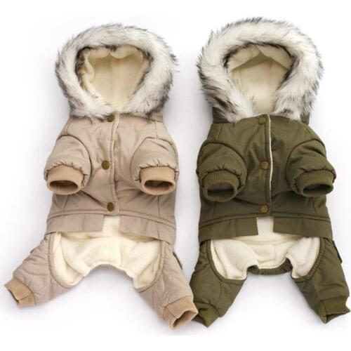 Dog Clothes Winter French Bulldog Dog Clothes For Small Dog Cotton Padded Warm Outfit Coat Jacket for Chihuahua pet clothes