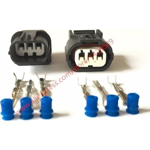 5 Sets 3 Pin 6188-4739 6189-0887 Female Male 1.2mm Auto Waterproof Connector Plug Auto Oxygen Sensor Plug For Sumitomo Truck