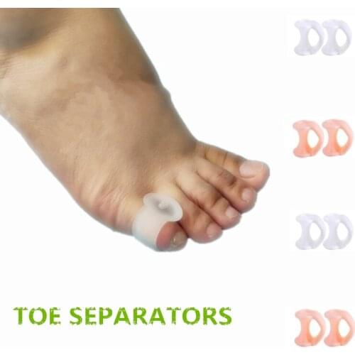 10 Pcs/5 Pairs Gel Pinkie Toe Separators Overlapping Hammer Toe Straightener Bunion Corrector Little Toe Straightener