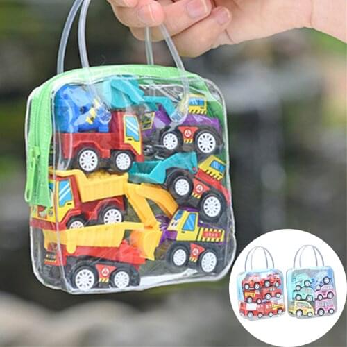 12pcs Car Model Toy Pull Back Car Toys Mobile Vehicle Fire Truck Taxi Model Kid Mini Cars Boy Toys Gift Diecasts Toy for Childre