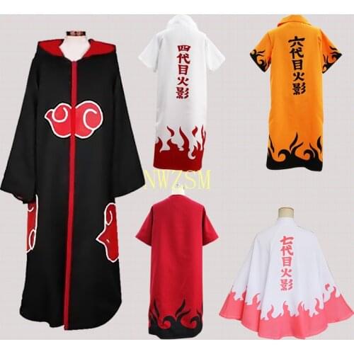 2021 Harajuku Cosplay Anime character Cloak Yondaime Hokage Namikaze Uniform Cloak Teacher Six Yondaime Costume Outfit for Men