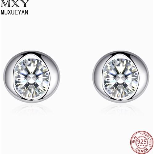 925 Sterling Silver Small Cute Lips Shape Stud Earrings For Women Fine Party Jewelry 2021 Trend MUXUEYAN