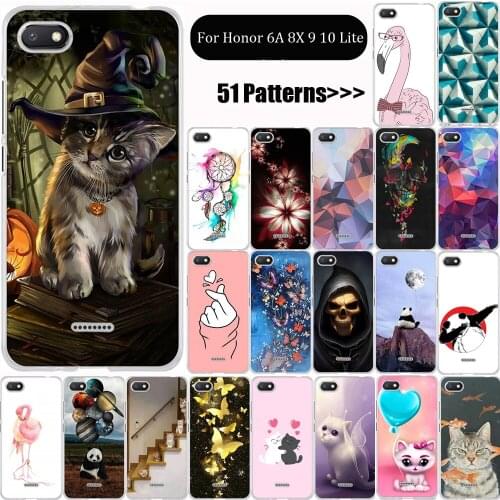 Case For Huawei Honor 6A 8x 9 Lite Case Silicone Soft TPU Back Cover Capa Coque Shell Funda For Huawei Honor 10 Lite Phone Case