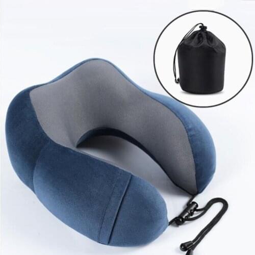 Travel by car, train, plane, essential supplies sponge neck pillow, slow rebound memory cotton U pillow