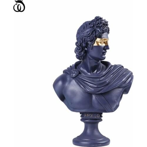 European David Bust Character Sculpture Resin Home Decoration Abstract Venus Apollo Statue Living Room Decor Accessories R7118
