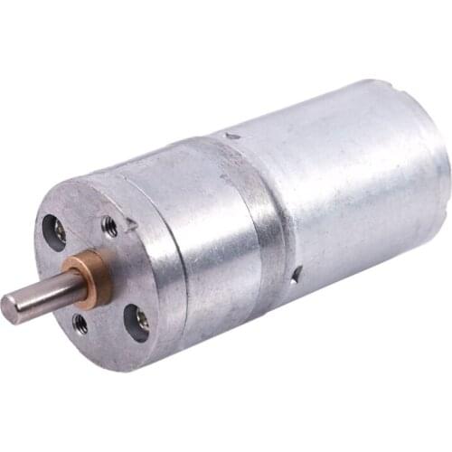 300RPM DC 12V 0.03A High Torque Gear Box Electric Speed Reduce Motor Silver
