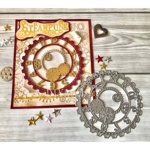 Steampunk Clock Face new design 2020 metal cutting dies Cut In Scrapbooking craft knife mould blade punch stencils dies