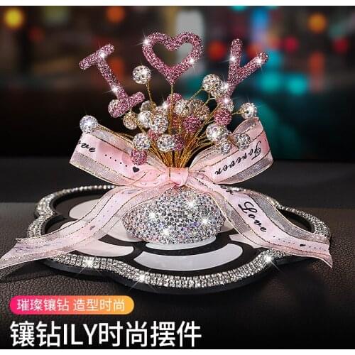Lovely Diamond Balloon Car Ornaments Creatively Romance Car Interior Decoration Fashion Confession Balloon Gift For Girls