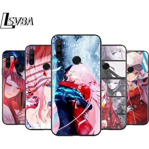 Anti-Fall Soft Black Cover Darling in the FranXX For Huawei Honor 10i 10 8S 8C 8X 8A 8 7S 7A 7C Pro Phone Case