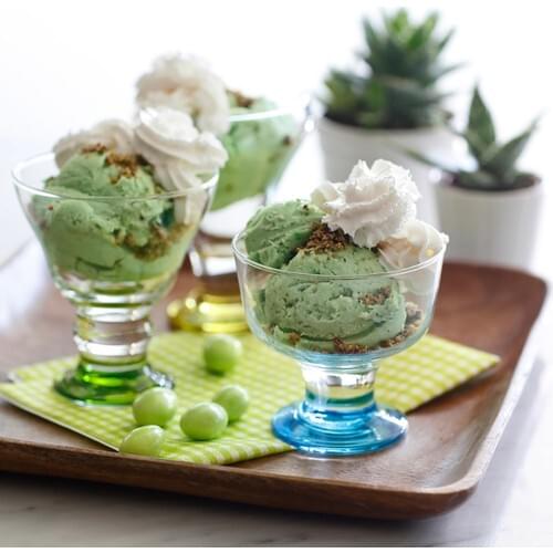 Floor standing 6 Pcs Glass Ice Cream Bowl Bowl Glass Dish Kitchen Dishes Ice Cream Salad Dessert Yogurt Oats Crisp Cake breakfast