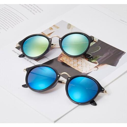 New Arrived Women/Men 2021 Vintage Round Sun Glasses Big High Quality Brand Designer Sunglasses lentes de sol hombre/mujer UV400