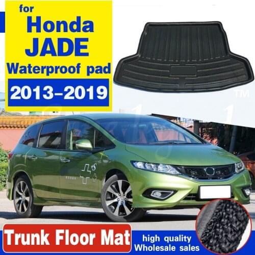 Fit For Honda JADE 2013-2019 5-seater Rear Trunk Cargo Mat Boot Liner Tray Floor Carpet Mud Kick Protector Pad 2014 2015 2016