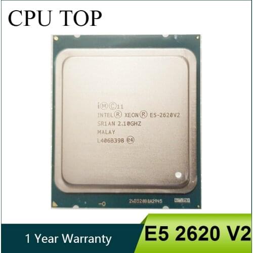 Intel Xeon E5 2620 V2 Processor SR1AN 6 Core 2.1GHz 15M 80W Server CPU