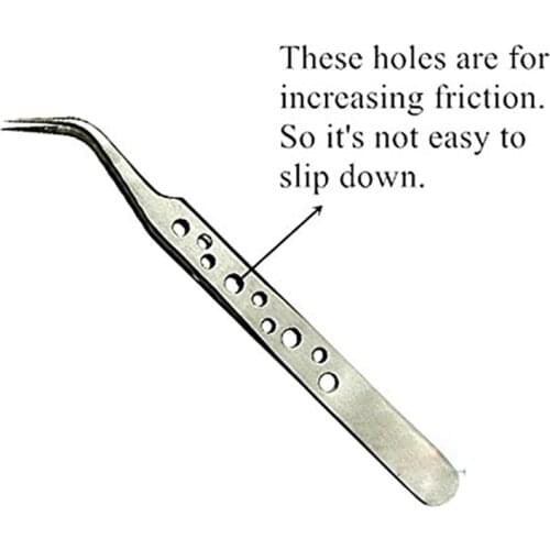 ESD Anti-magnetic Stainless Steel Straight Electronic Precision Straight Curved Tweezers for Mobile Phone Repair Tool