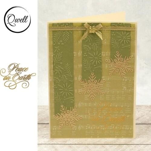 QWELL Word Metal Hot Foil Plate for Scrapbooking and Cards Making Paper Craft New 2019 die