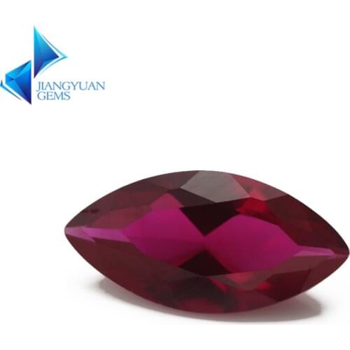 Size 3x6~8x16mm Maquise Cut 8# Red Rubi Synthetic Corundum Gems stone For jewelry