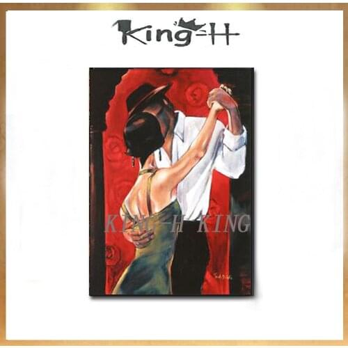 Hand-painted oil painting sexy dancing girls dress sexy dancers oil painting on the canvas of the sitting room decorate the lobb