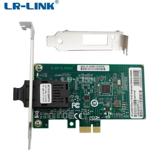 LR-LINK 6230PF-LX PCI Express Network Card 1000Mb Gigabit Ethernet Fiber Optical Lan Adapter Controller Desktop PC Intel I210