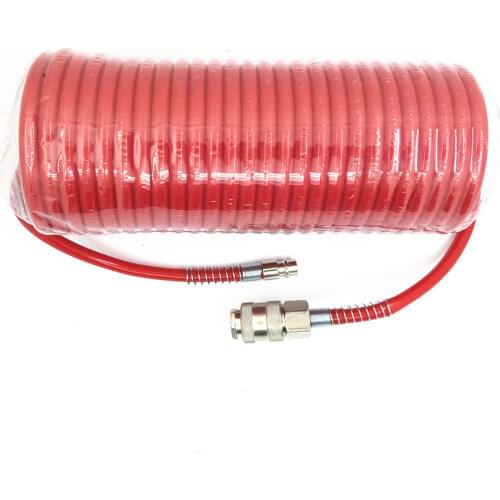 Telescopic PE Hose 7.5M Pneumatic Air Hose Tube Air Compressor Toll with European Style EU Male and Female Quick Connector