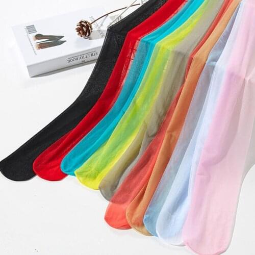 Solid Pure Color Women Thin Tights Sexy Party Club Lolita Style Stockings Summer Spring 10D Tights