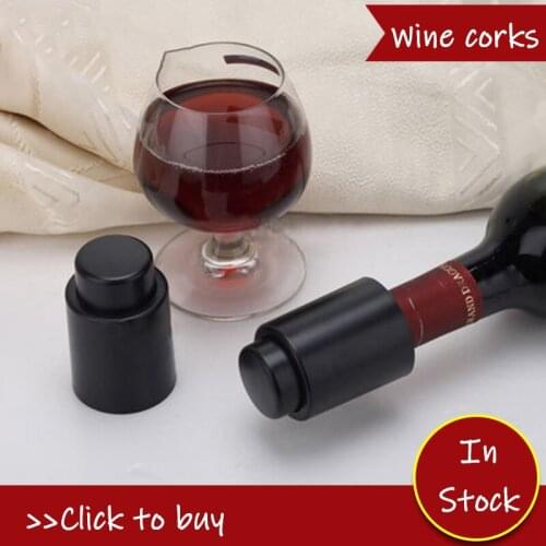 Vacuum Red Wine Bottle Cap Wine Stopper Silicone Sealed Champagne Bottle Stopper Vacuum Retain Freshness Wine Plug Bar Tools
