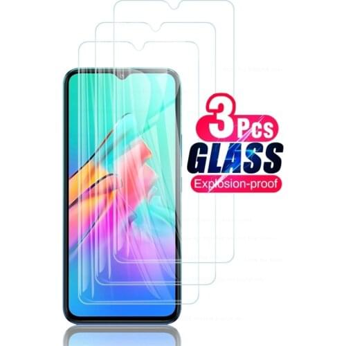 3PCS protective glass for infinix note 8 7 hot 10 lite 10lite light 10 9 play 9H+HD explosion-proof screen protectors film cover