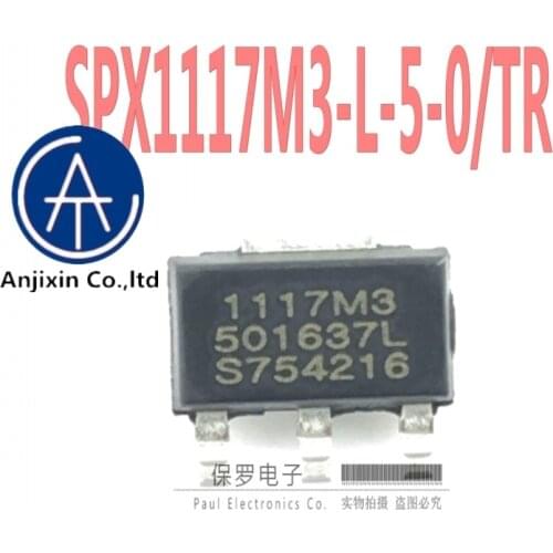 10pcs 100% orginal new 5V voltage regulator chip SPX1117M3-L-5-0/TR SOT-223 Freescale smart car real stock