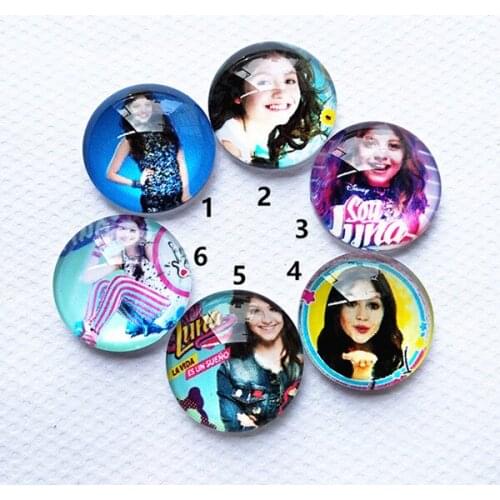 10pcs/lot Super pop singer Soy Luna glass Cabochons Jewelry Finding Cameo for Pendant bracelet Earrings Settings