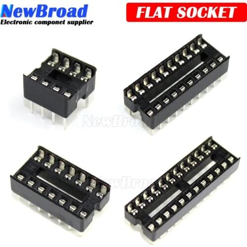 10PCS IC Sockets DIP6 DIP8 DIP14 DIP16 DIP18 DIP20 DIP28 DIP40 pins Connector DIP Socket 6 8 14 16 18 20 24 28 40 pin