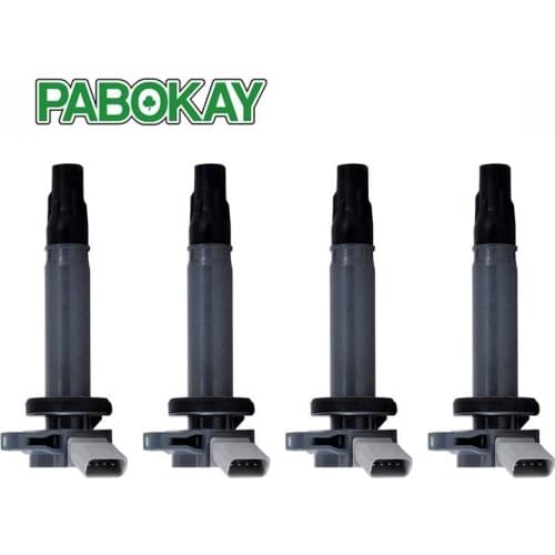 19070B1011 19070-B1011 20546 880277 FK0308-01C F37854 Set of 4 Ignition Coil for Toyota BB S Z Lite Ace Passo Rush Town 1.3L