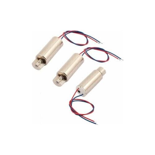 3Pcs DC 1.5V-4.5V 50000RPM High Speed Vibration Motor Magnetic Coreless Motor 7 x 16mm