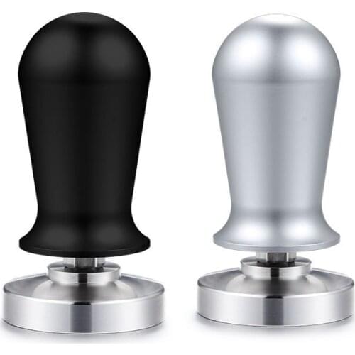 51mm 53mm 58mm Stainless Steel Coffee Tamper Home Calibrated Anti Pressure Espresso Mat Coffee Hammer Espresso Powder Flat Press