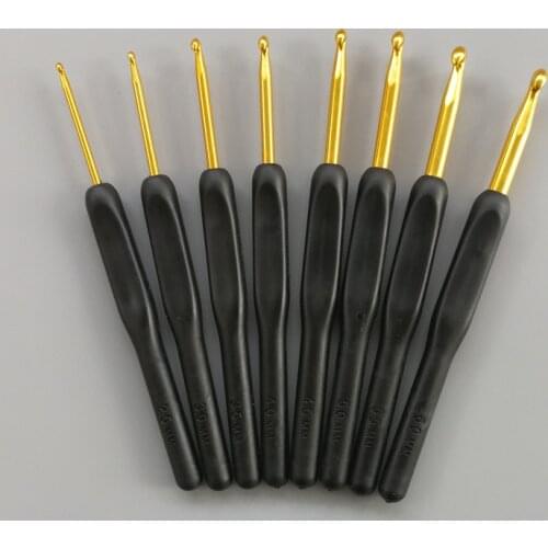 8Pcs/Set Sewing Needles Aluminium Crochet Hooks Needles Knit Weave Craft Yarn Sewing Tools Crochet Hooks Knitting Needles