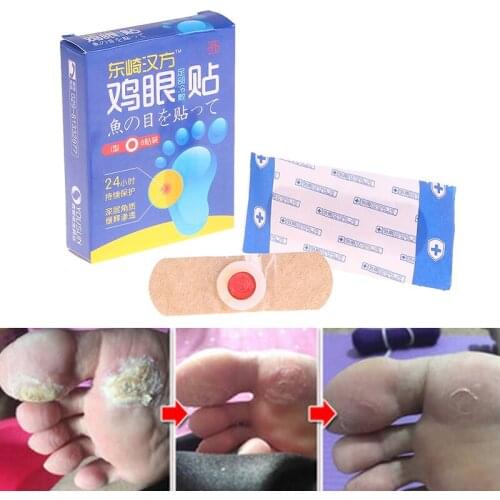 8pcs/box Exfoliating Corn Foot Patch Soft Feet Problem Remove Hard Dead Skin Treatment Removed Foot Plantar warts Calluses Away