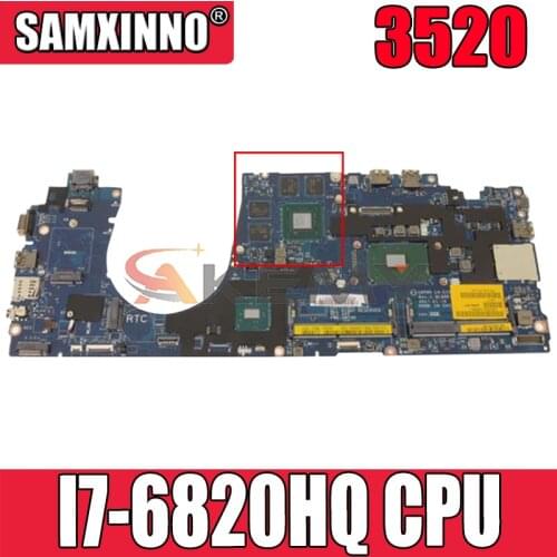Akemy CPD80 LA-E152P I7-6820HQ FOR Dell Precision 3520 Laptop Motherboard CN-00C368 0C368 DNY4D Mainboard NOTEBOOK PC 100%tested