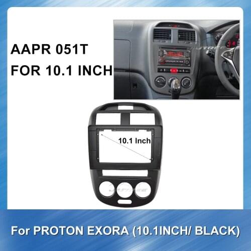 Car Audio Frame Car Radio Fascia gps navigation fascia panel is suitable for PROTON EXORA BLACK Dashboard ABS plastic Panel