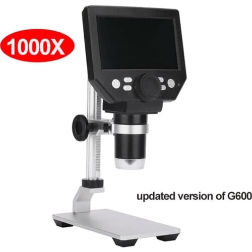 G1000 1000X electronic USB microscope digital soldering video microscope camera 4.3 inch lcd Endoscope magnifying Camera +LED