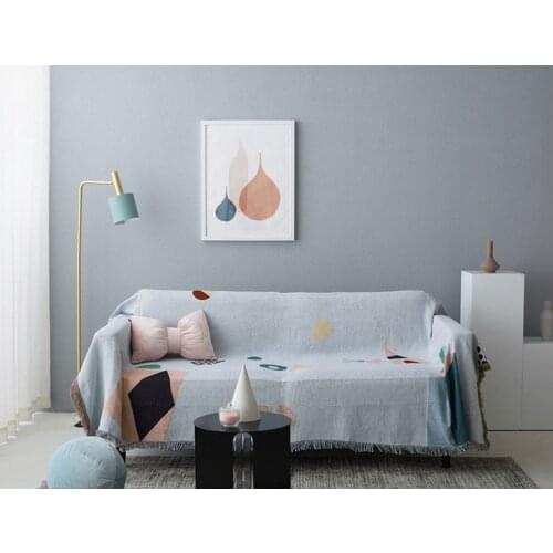Geometric Sofa Blanket Bedspread Modern Sofa Cover Throw Blanket For Living Room Picnic Travel Home Slipcover Chair Sofa Cover