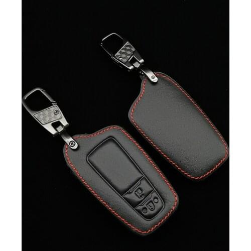 Hot Style Leather Key Cover Case For Toyota Prius Camry Corolla C-HR Chr Rav4 Prado 2018 Keyring Car Accessories Box