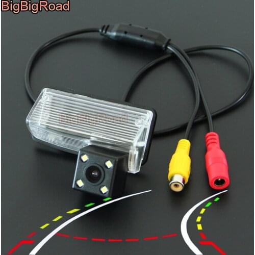BigBigRoad Car Intelligent Dynamic Trajectory Tracks Rear View Camera For toyota previa crown 2010-2013 Backup Camera waterproof