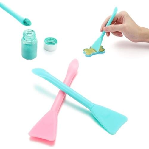 Soft Silicone Brush Multifunction Stirring Brush Powder Spoon Epoxy Resin Tools for DIY Resin Mold Handmade Jewelry Making
