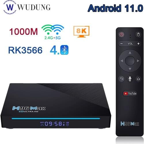 2021 Newest H96 Max RK3566 Android 11.0 Smart TV Box 4G 32G/8G 64G RK3566 2.4G&5.0G Dual WIFI BT4.0 8K HD 1000M Set-Top Box