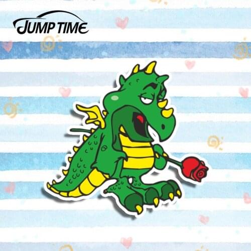 Jump Time 13cm x 11cm Dragon Vinyl Decal Sticker for Car Motorcycle Decal Home Tablet Bumper Skateboard Window Auto Accessories