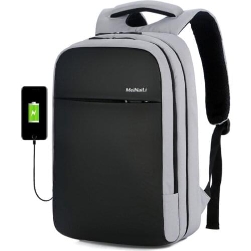 Male USB Charging Laptop Backpack Multifunction School Bags For Teenagers Large Capacity Waterproof Men Travel Backpack mochila