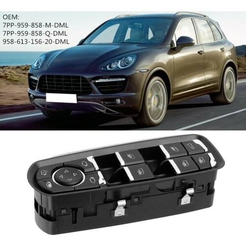 Replacement Power Window Button For Porsche Cayenne Panamera 2011 to 2016 Car Glass Closer Window Lifter 7PP-959-858-M-DML