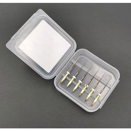 6pc Dental Niti Files Glider Golden Glide Files 02 Taper Pro Glide Dental Endo Rotary Root Canal Preparation Endocontic Files