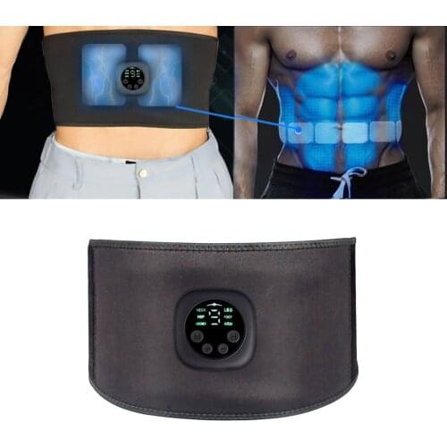 EMS Abs Trainer Belt Weight Loss Gym Muscle Toning Workout Machine for Men Women Portable Muscle Trainer Abdominal Toning Belt