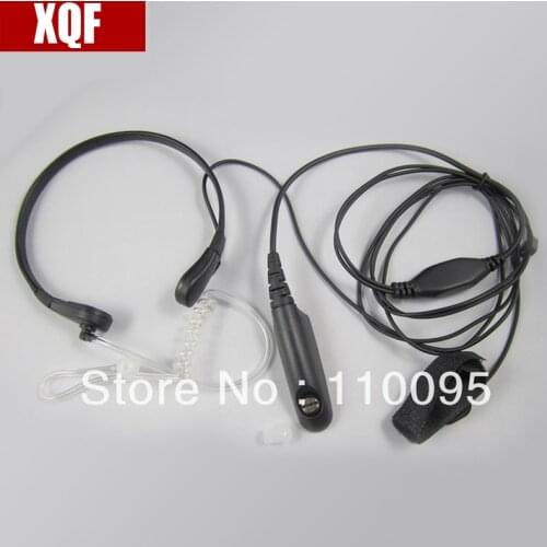 XQF Throat Mic Earpiece/Headset for Motorola GP328/340/GP 338/PTX760 Walkie talkie